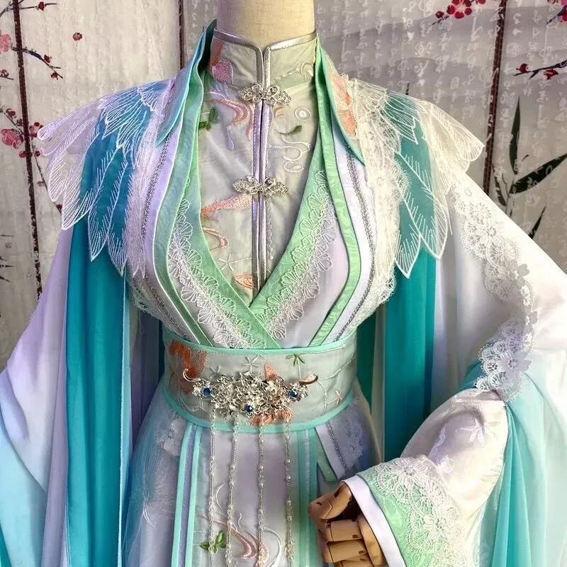 Customize Halloween Carnival Queen Cosplay Costume For Women Oversized Chinese Vintage Green Hanfu Suits Large Size 6XL
Customize Halloween Carnival Queen Cosplay Costume For Women Oversized Chinese Vintage Green Hanfu Suits Large Size 6XL
