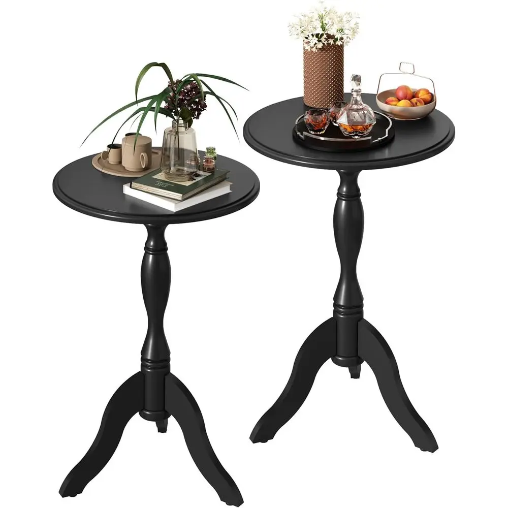 Classic Wooden Round End Table, Vintage-Style Side Table for Coffee, Nightstands or Accent Furniture for Living Room, Bedroom, E
Classic Wooden Round End Table, Vintage-Style Side Table for Coffee, Nightstands or Accent Furniture for Living Room, Bedroom, E