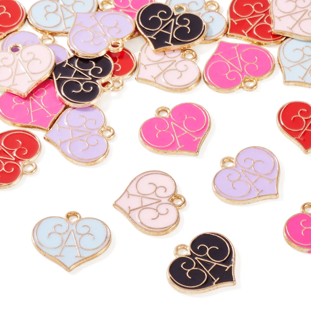 1 Set Heart with Letter A Charms Alloy Enamel Pendants For DIY Necklace Bracelet Earrings Keychain Jewelry Making Supplies
1 Set Heart with Letter A Charms Alloy Enamel Pendants For DIY Necklace Bracelet Earrings Keychain Jewelry Making Supplies