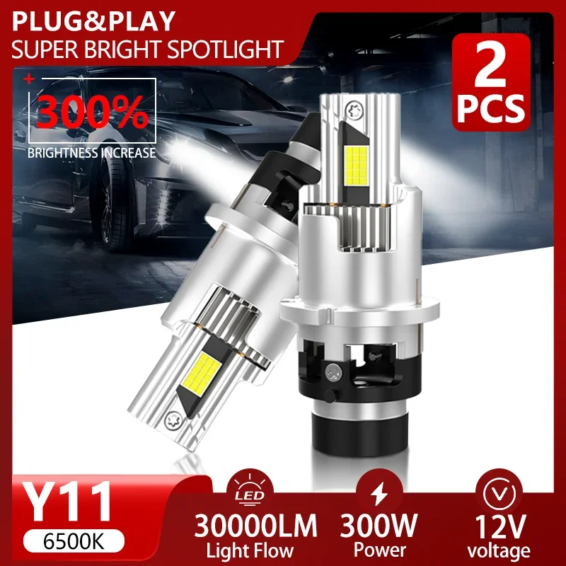 2PCS D2S/R D4S/R LED HID Car Headlight Bulb High Power CSPChip Turbo Lamp Plug&Play 6500K Super Bright Auto Headlamp Driving 12V
2PCS D2S/R D4S/R LED HID Car Headlight Bulb High Power CSPChip Turbo Lamp Plug&Play 6500K Super Bright Auto Headlamp Driving 12V