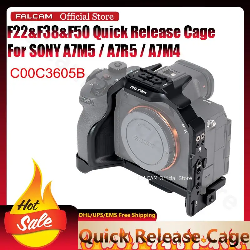FALCAM Official F22&F38&F50 Quick Release Precision Camera Cage For SONY A7M5/A7R5/A7M4 2-Point Fixation Detachable Side Plate
FALCAM Official F22&F38&F50 Quick Release Precision Camera Cage For SONY A7M5/A7R5/A7M4 2-Point Fixation Detachable Side Plate