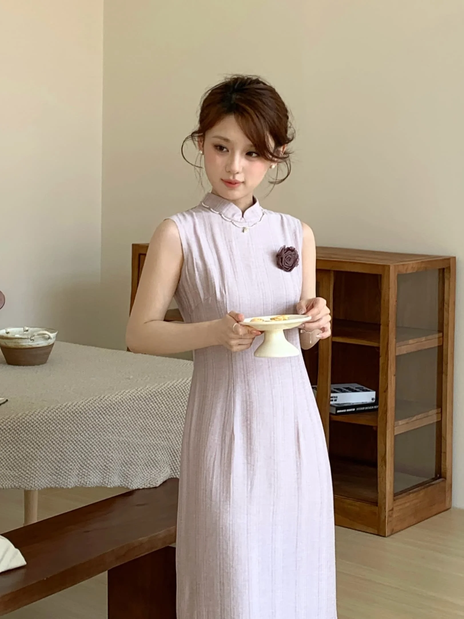 Original Xinyidian Long without Sleeves in Misty Purple with Chest Flower for Daily Wear Summer 2026 Ladies Costume
Original Xinyidian Long without Sleeves in Misty Purple with Chest Flower for Daily Wear Summer 2026 Ladies Costume