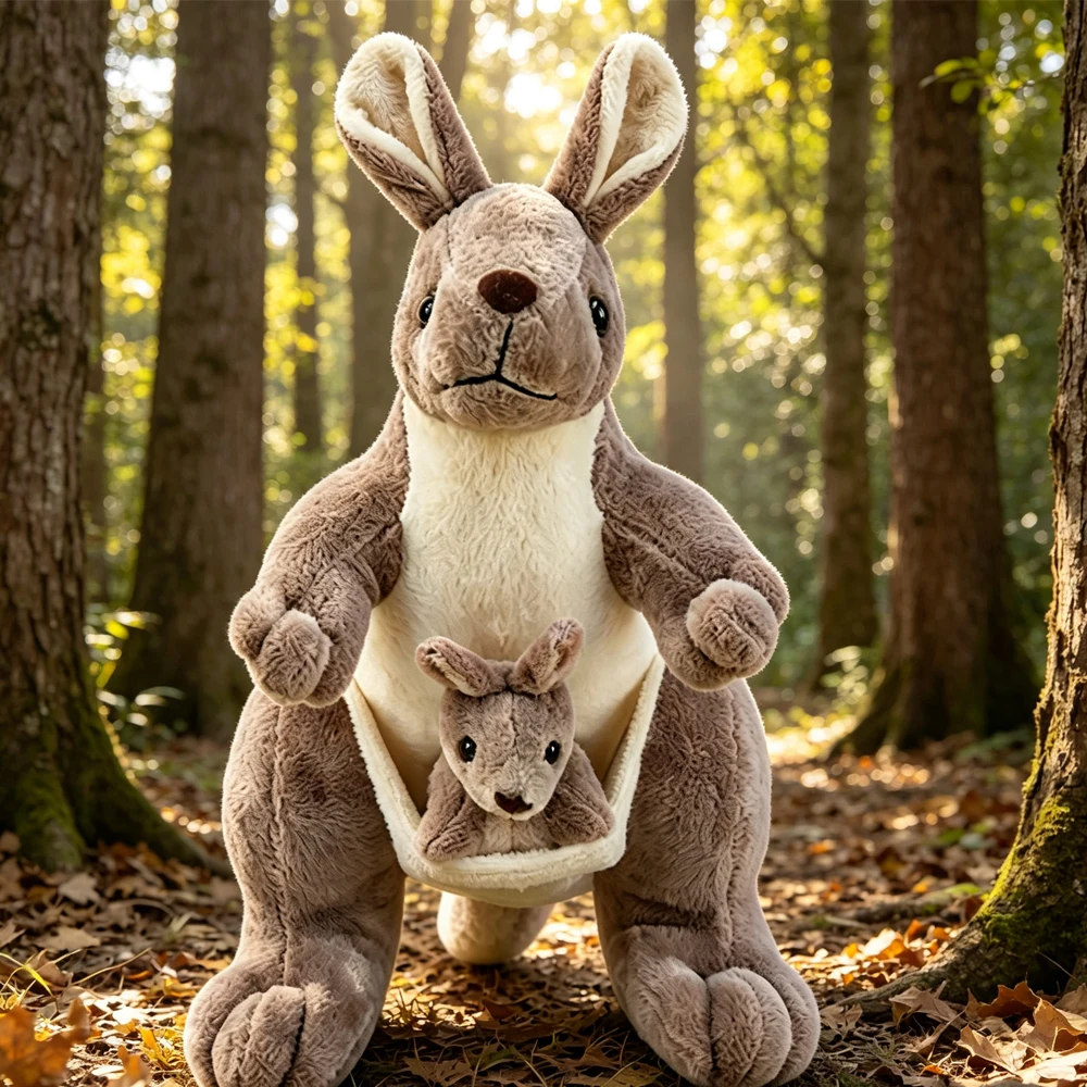 25cm Cute Kangaroo Plush Toys Mother and Baby Kangaroo Doll Creative Mother-Child Cute Doll To Send Children's Birthday Gifts
25cm Cute Kangaroo Plush Toys Mother and Baby Kangaroo Doll Creative Mother-Child Cute Doll To Send Children's Birthday Gifts