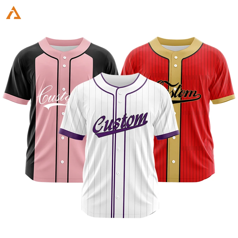 Customizable Men Baseball Jersey Team T-Shirt Sublimation Print Name Number Stripe Hip Hop Sportswear Baseball Uniforms VL1536
Customizable Men Baseball Jersey Team T-Shirt Sublimation Print Name Number Stripe Hip Hop Sportswear Baseball Uniforms VL1536