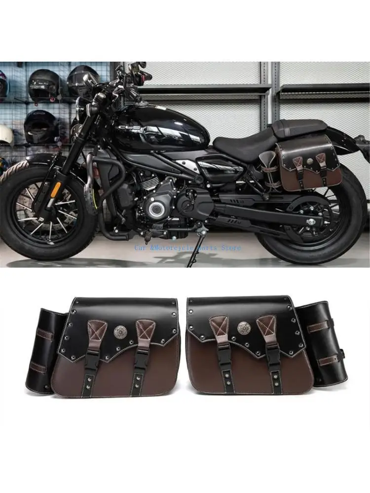 Y9UC Vintage Motorcycle Saddlebags Waterproof Leather Bag Large Capacity for Bike
Y9UC Vintage Motorcycle Saddlebags Waterproof Leather Bag Large Capacity for Bike