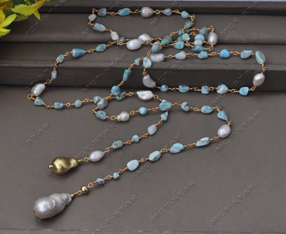 Z13608 48" 28mm Blue Aquamarine Chain White Baroque Pearl Pendant Necklace Custom Jewelry
Z13608 48" 28mm Blue Aquamarine Chain White Baroque Pearl Pendant Necklace Custom Jewelry