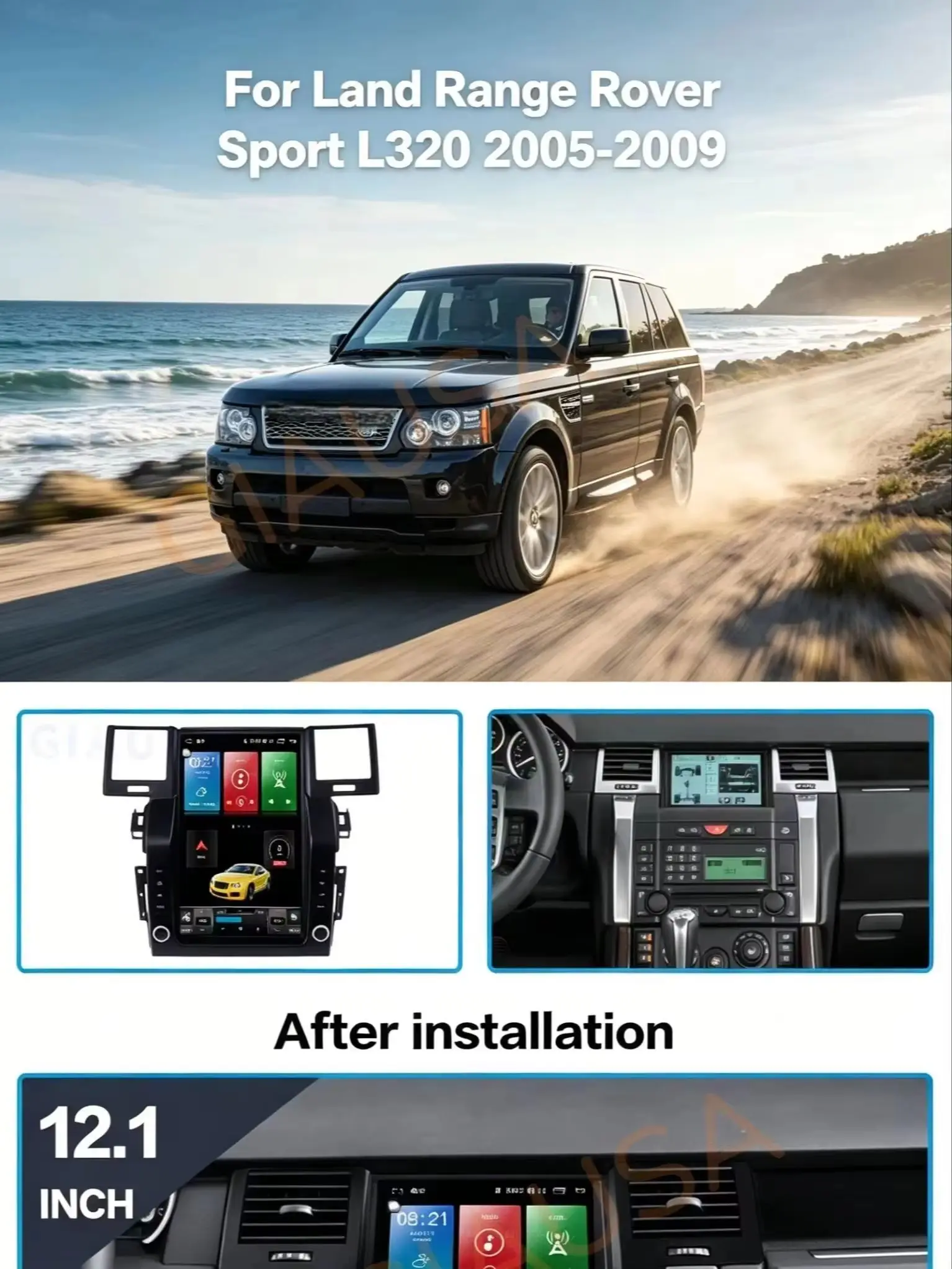 For Land Range Rover Sport L320 2005-2009 256GB Android 14 Car Radio Player Stereo GPS Navigation Screen Multimedia Wireless DSP
For Land Range Rover Sport L320 2005-2009 256GB Android 14 Car Radio Player Stereo GPS Navigation Screen Multimedia Wireless DSP