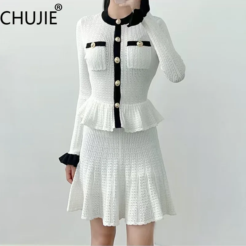 CHUJIE Women's Summer Dress 2025 New French Style Socialite Patchwork Contrasting Round Neck Single Breasted Long Sleeved Dress
CHUJIE Women's Summer Dress 2025 New French Style Socialite Patchwork Contrasting Round Neck Single Breasted Long Sleeved Dress