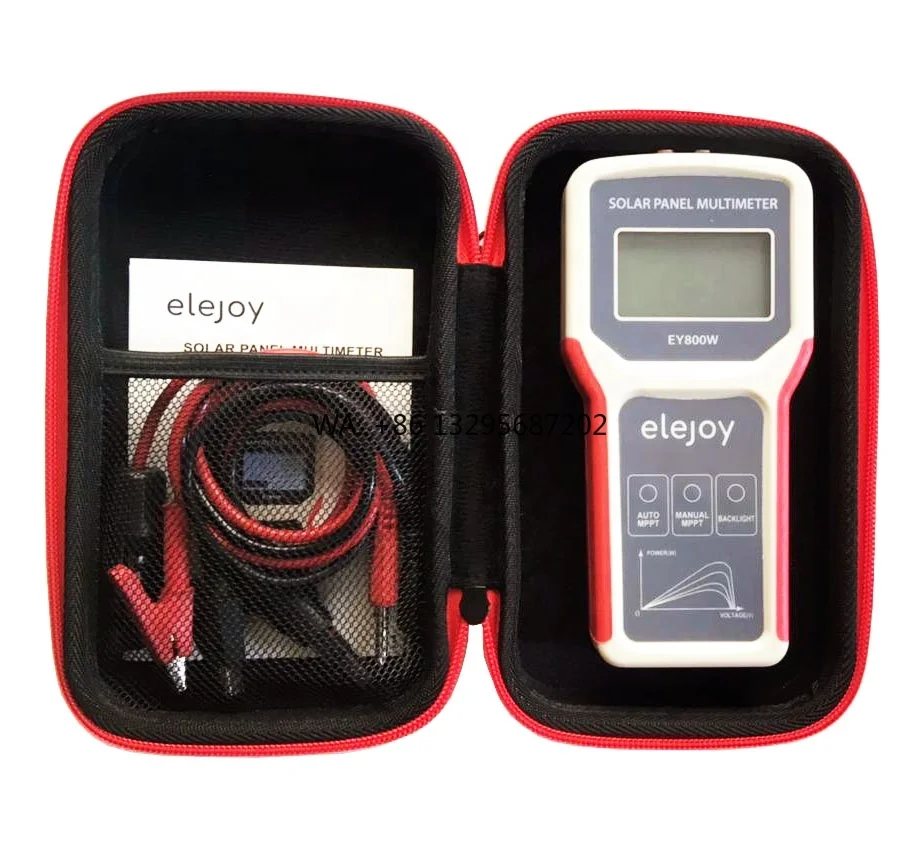 ELEJOY EY800W LCD MPPT Solar Panel Multimeter Solar Panel Tester Smart Current Tester Voltage Tester Digital Power PV Meter VOC
ELEJOY EY800W LCD MPPT Solar Panel Multimeter Solar Panel Tester Smart Current Tester Voltage Tester Digital Power PV Meter VOC