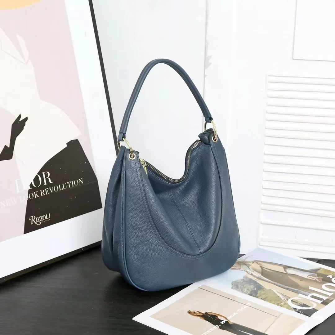 Genuine Leather Bucket Bag Head Layer Cowhide Single Shoulder Crossbody Bag Soft Leather Large Bag
Genuine Leather Bucket Bag Head Layer Cowhide Single Shoulder Crossbody Bag Soft Leather Large Bag
