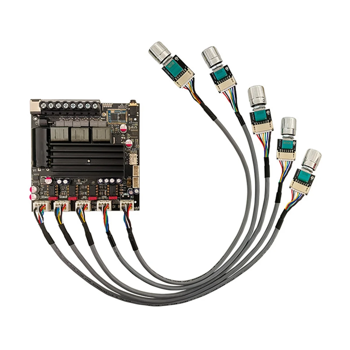 B74A Bluetooth Digital Power Amplifier Board -APTX1 2.1 Channel 2x100W+200W Subwoofer TPA3221 Amplifier Module with Leads
B74A Bluetooth Digital Power Amplifier Board -APTX1 2.1 Channel 2x100W+200W Subwoofer TPA3221 Amplifier Module with Leads