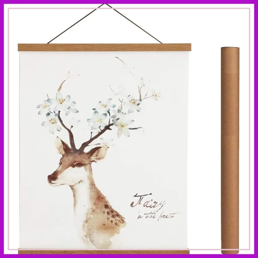 Light Wood Poster Hanger Frame, Magnet Canvas Artwork Print Hangers for 10x14 10x16 10x20 Frames Hanging Kit (Teak, 10")
Light Wood Poster Hanger Frame, Magnet Canvas Artwork Print Hangers for 10x14 10x16 10x20 Frames Hanging Kit (Teak, 10")