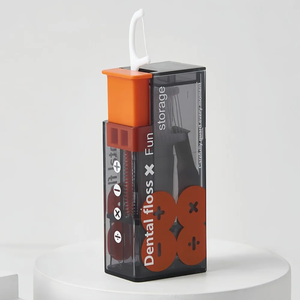 Portable Dental Floss Storage Box Automatic Pop-up Dental Floss Holder for Oral Care Press Type Disposable Dental Floss Stick
Portable Dental Floss Storage Box Automatic Pop-up Dental Floss Holder for Oral Care Press Type Disposable Dental Floss Stick