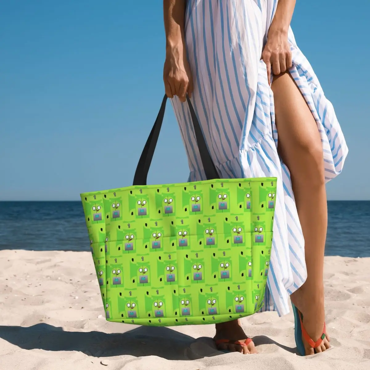 Invader Zim Beach Tote Bag Sport Gym Yoga Duffle Large Tote Bag Women Travel Bag Fitness bag
Invader Zim Beach Tote Bag Sport Gym Yoga Duffle Large Tote Bag Women Travel Bag Fitness bag