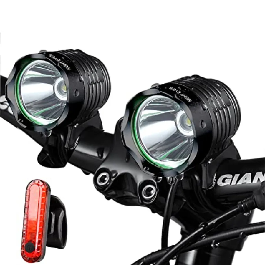 -2400 Lumens 1200LMx2 Mountain Bike Headlight Bike Light -Rechargeable 8.4V ABS Waterproof Battey Pack-Free USB BikeTaillight B
-2400 Lumens 1200LMx2 Mountain Bike Headlight Bike Light -Rechargeable 8.4V ABS Waterproof Battey Pack-Free USB BikeTaillight B