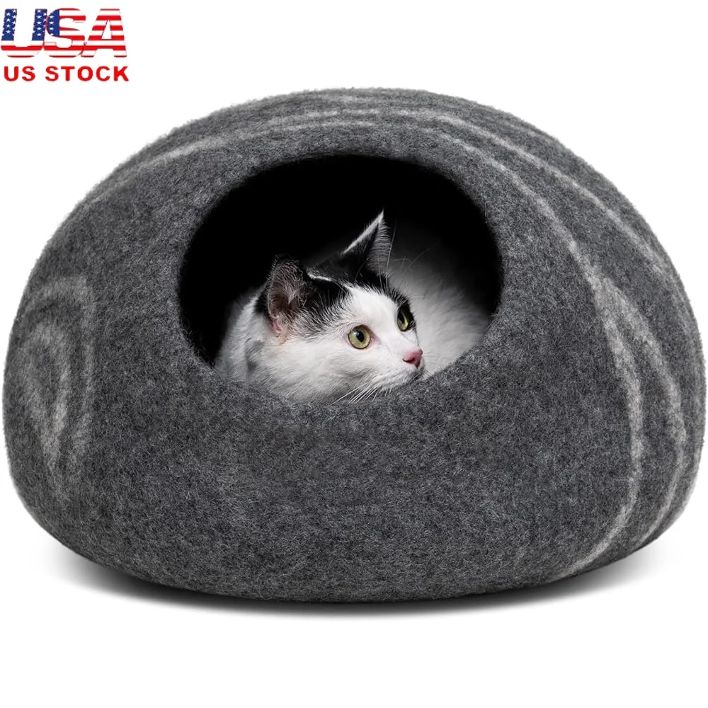 Premium Merino Wool Cat Bed Cave Durable Indoor Hideaway Lightweight Soft Cozy Retreat Indoor Cats
Premium Merino Wool Cat Bed Cave Durable Indoor Hideaway Lightweight Soft Cozy Retreat Indoor Cats