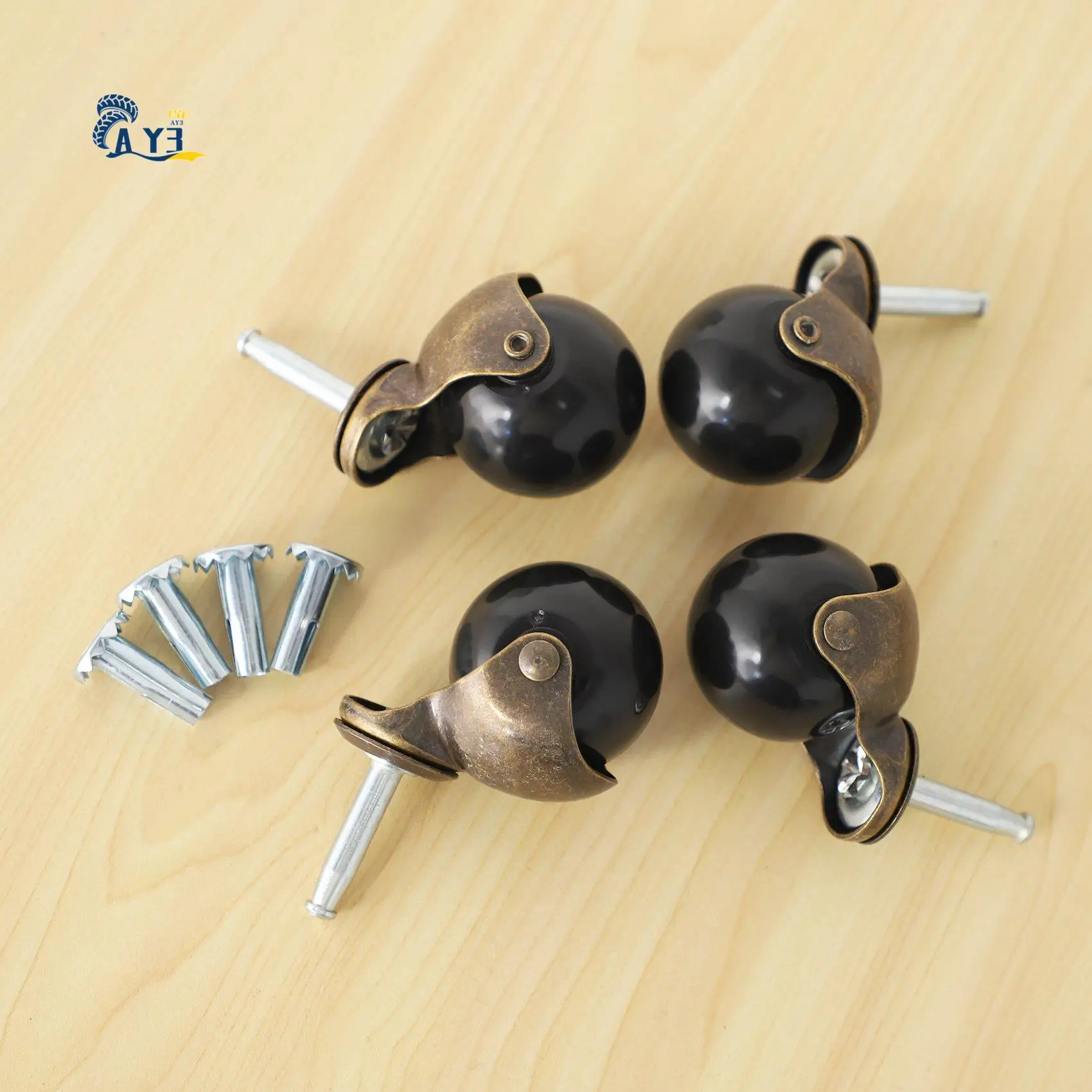 AY03-4 Pack 2 Inch Ball Caster Stem Caster Wheel With Sockets,Vintage Antique Swivel Caster For Furniture,Sofa,Chair,Cabinet
AY03-4 Pack 2 Inch Ball Caster Stem Caster Wheel With Sockets,Vintage Antique Swivel Caster For Furniture,Sofa,Chair,Cabinet