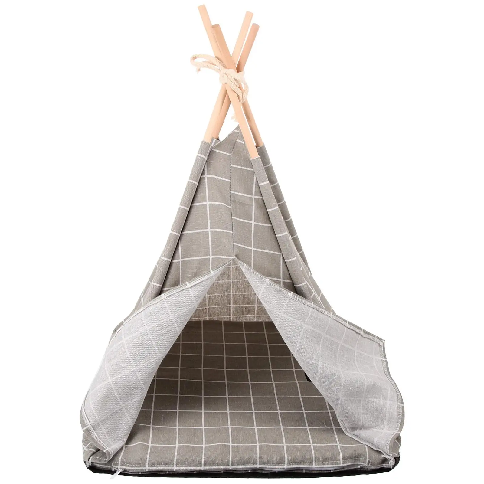 Tent Cat Dog Bed 43x43x53cm Grey Grid Washable Indoor Outdoor Nest Shelter Small Pet Indoor Pet Sleeping House Home Toy
Tent Cat Dog Bed 43x43x53cm Grey Grid Washable Indoor Outdoor Nest Shelter Small Pet Indoor Pet Sleeping House Home Toy