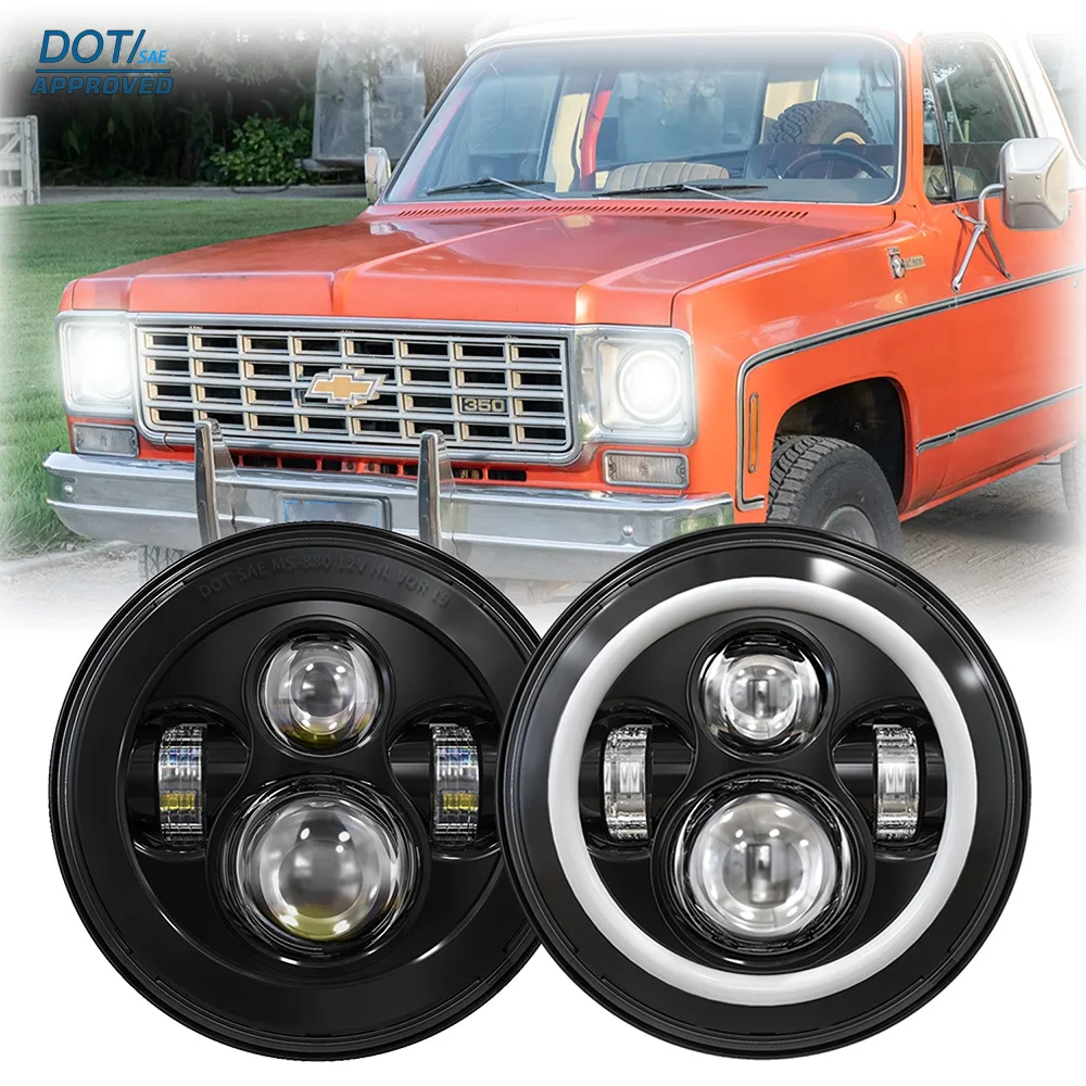 DOT E24 LED Headlamp For Chevrolet Chevy K 5 10 20 30 Suburban 1960-1980 H6024 Hi-Lo Beam Turn Signal W/ DRL 7" Light Assembly
DOT E24 LED Headlamp For Chevrolet Chevy K 5 10 20 30 Suburban 1960-1980 H6024 Hi-Lo Beam Turn Signal W/ DRL 7" Light Assembly