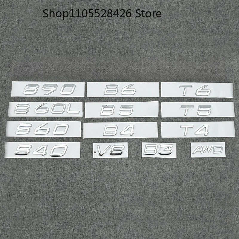 Car Rear Trunk Logo Letters Emblem Badge Sticker For Volvo B3 B4 B5 B6 V8 T4 T5 T6 AWD XC40 60 90 V40 V60 V90 S60L S40 S90
Car Rear Trunk Logo Letters Emblem Badge Sticker For Volvo B3 B4 B5 B6 V8 T4 T5 T6 AWD XC40 60 90 V40 V60 V90 S60L S40 S90