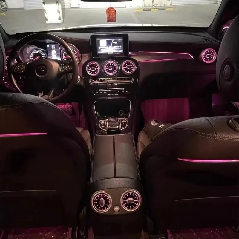 For Mercedes Benz GLC-X253 C-W205 auto ambient lighting car Luminous front turbo air outlet
For Mercedes Benz GLC-X253 C-W205 auto ambient lighting car Luminous front turbo air outlet