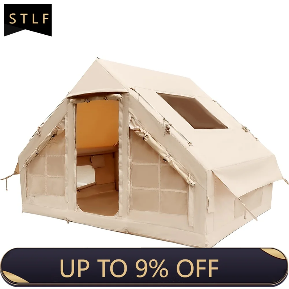 Inflatable Camping Tent 4-8 Person 4-Season Waterproof Windproof Oxford Fabric One Bedroom Quick Automatic Opening Luxury Glampi
Inflatable Camping Tent 4-8 Person 4-Season Waterproof Windproof Oxford Fabric One Bedroom Quick Automatic Opening Luxury Glampi