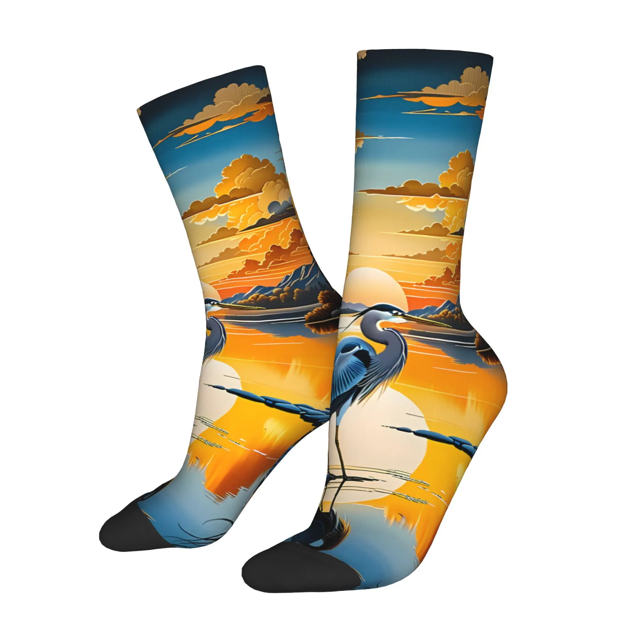 Golden Heron Serenity Sock Printed Man Polyester Fashion
Golden Heron Serenity Sock Printed Man Polyester Fashion