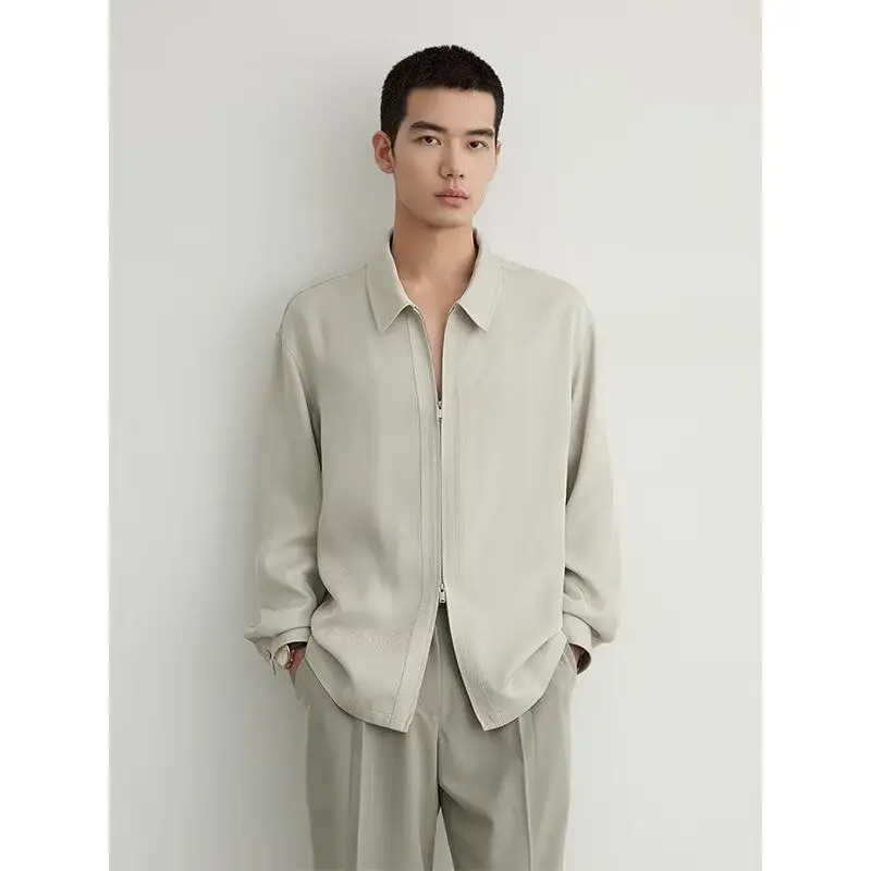 High-End Men's Shirt Design Street Style Zipper Long Sleeve Lightweight Luxury Inner Wear Casual Fashion Polyester Fiber
High-End Men's Shirt Design Street Style Zipper Long Sleeve Lightweight Luxury Inner Wear Casual Fashion Polyester Fiber
