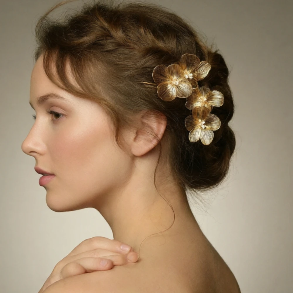 Handmade Alloy Flower Headdress Women's Hair Accessories Fashion Bridal Wedding Hair Comb Women's party HairClips Accessories
Handmade Alloy Flower Headdress Women's Hair Accessories Fashion Bridal Wedding Hair Comb Women's party HairClips Accessories