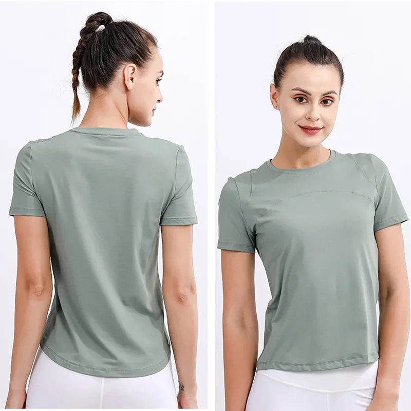 Women Running Sports T Shirt Spring Summer Short Sleeve Round Neck Quick Drying Breathable Stretchy GYM Yoga Fitness Active Top
Women Running Sports T Shirt Spring Summer Short Sleeve Round Neck Quick Drying Breathable Stretchy GYM Yoga Fitness Active Top
