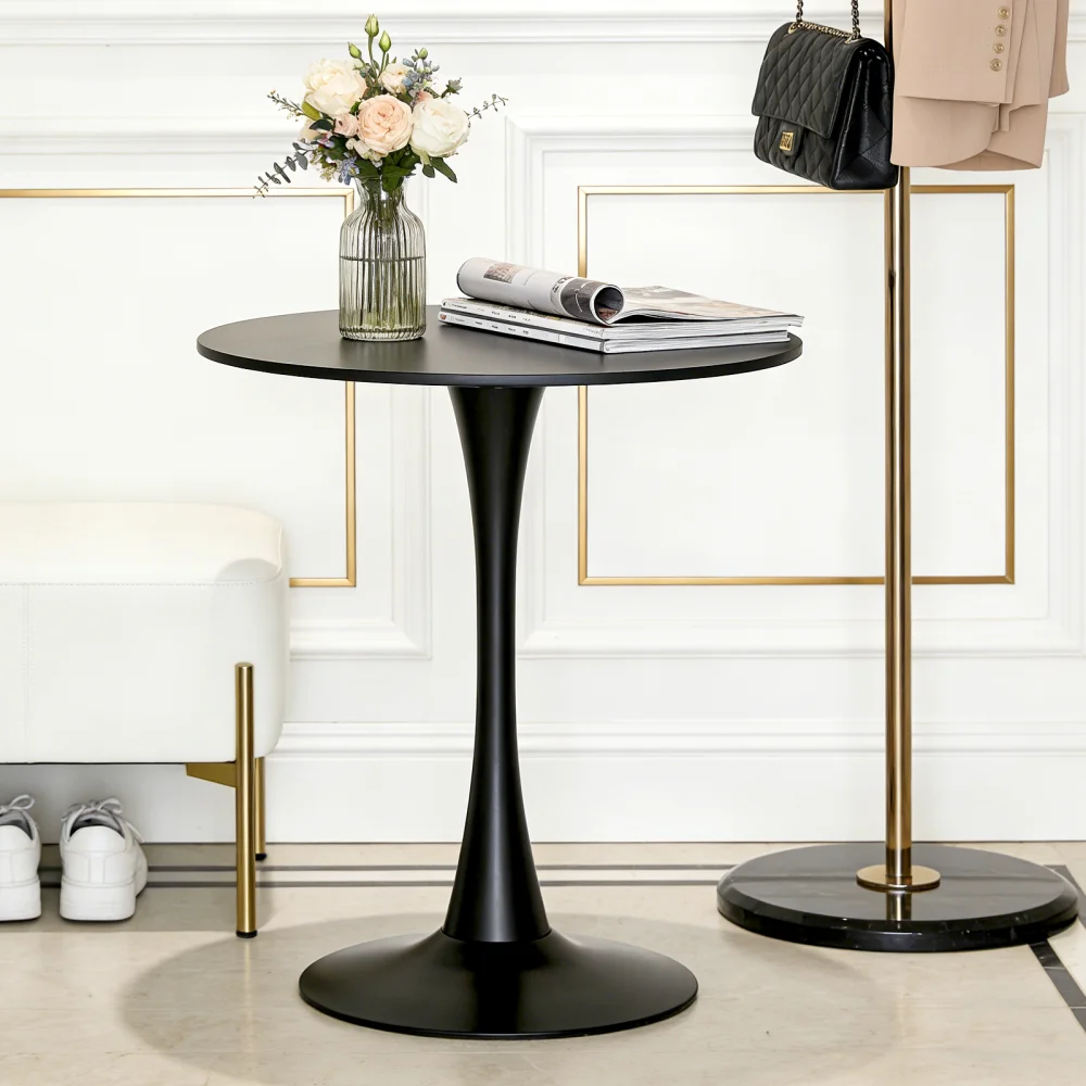 Black Round Dining Table,Modern Dining Table, Dining Table,MDF Tabletop and Iron Spray-Painted Matte Base,Oval Dining Table,Mid
Black Round Dining Table,Modern Dining Table, Dining Table,MDF Tabletop and Iron Spray-Painted Matte Base,Oval Dining Table,Mid