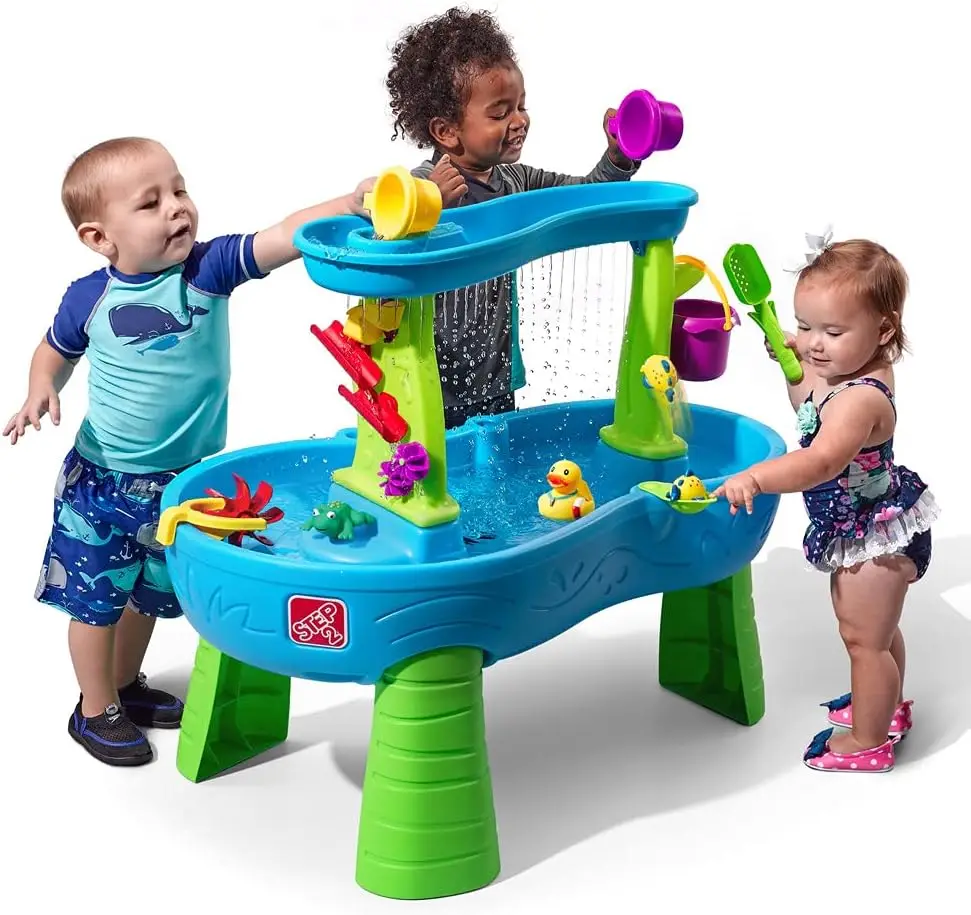 Rain Showers Splash Pond Toddler Water Table, Kids Water and Sand Activity Sensory Playset, Summer Outdoor Toys, 13 Piece Toy Ac
Rain Showers Splash Pond Toddler Water Table, Kids Water and Sand Activity Sensory Playset, Summer Outdoor Toys, 13 Piece Toy Ac