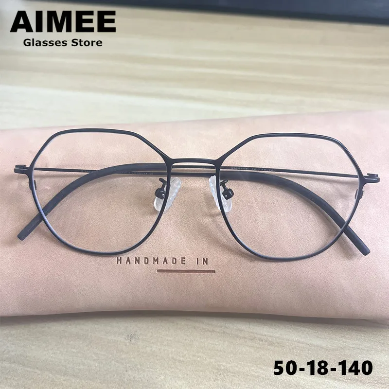 Polygon Round Titanium Glasses Frame Japanese Handmade Men Women Ultralight Fashion Eyeglasses Blue Light Spectacles Frames Gafa
Polygon Round Titanium Glasses Frame Japanese Handmade Men Women Ultralight Fashion Eyeglasses Blue Light Spectacles Frames Gafa