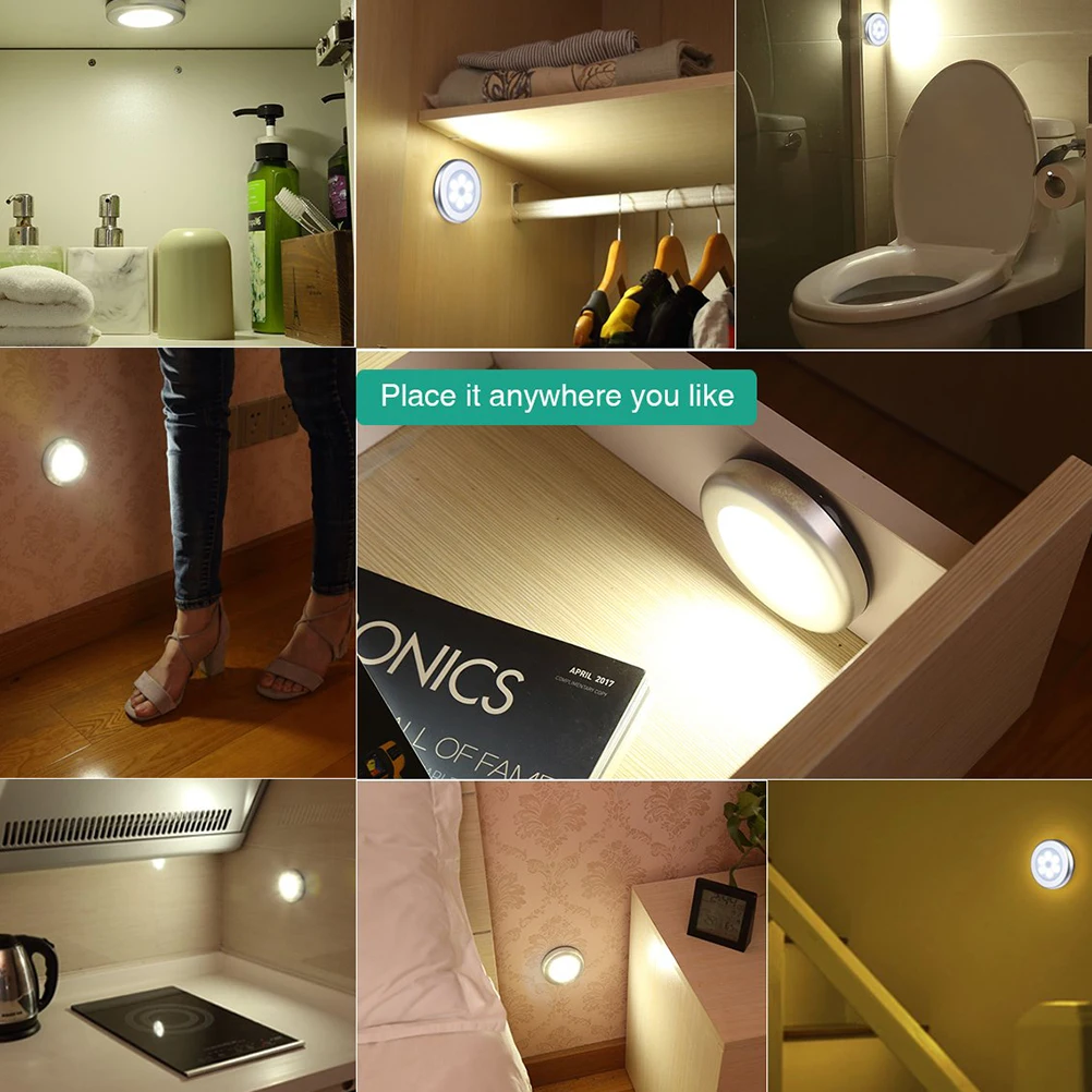 4Pcs Human Body Induction Night Lamp Sensitive Infrared Sensor Home Lighting Kitchen Wardrobe Balcony Bathroom Low
4Pcs Human Body Induction Night Lamp Sensitive Infrared Sensor Home Lighting Kitchen Wardrobe Balcony Bathroom Low