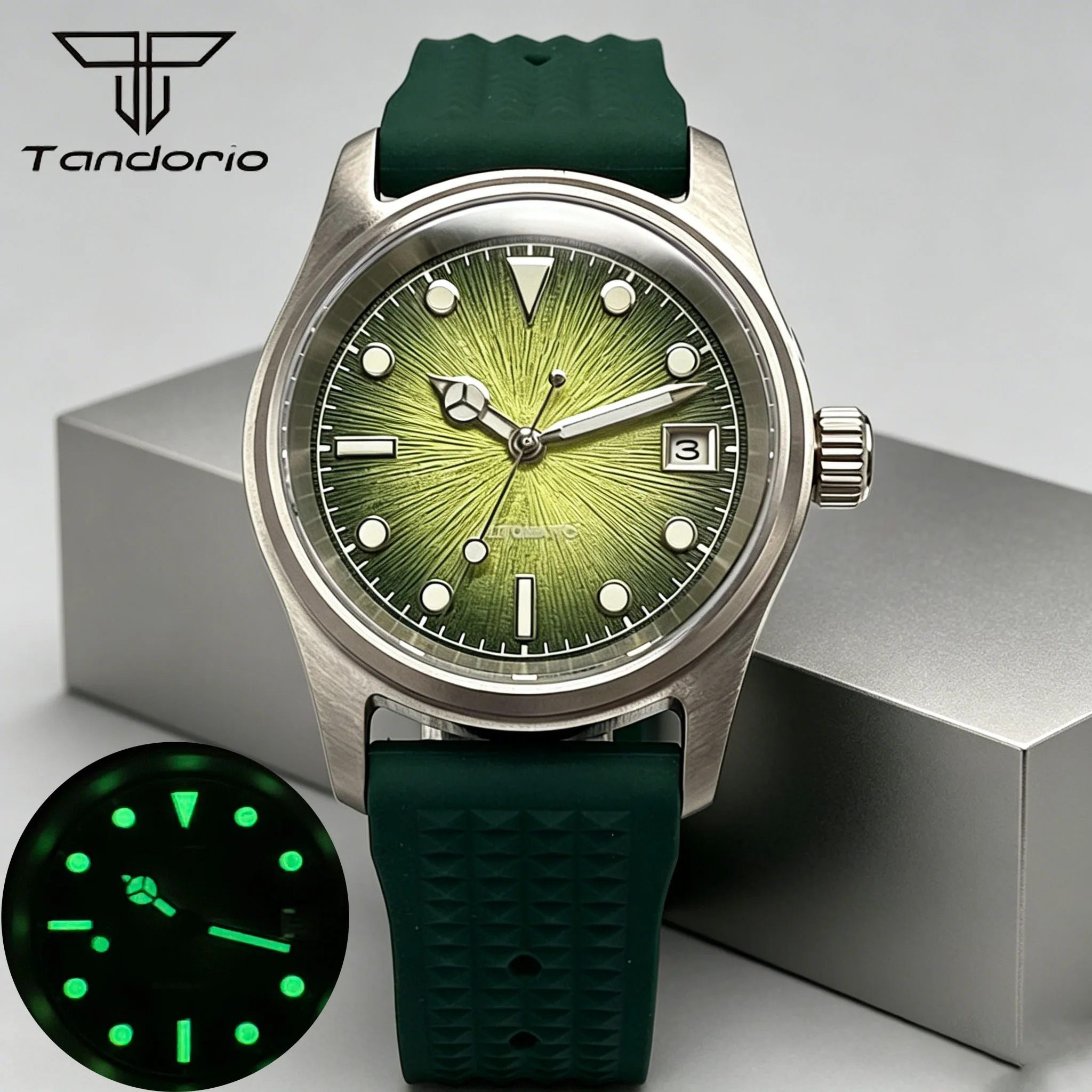 Noctilucent Tandorio Pilot 36mm Sapphire Glass Date Gradient Sunburst Dial 20ATM Miyota8215/Asia2824 Automatic Men Dive Watch
Noctilucent Tandorio Pilot 36mm Sapphire Glass Date Gradient Sunburst Dial 20ATM Miyota8215/Asia2824 Automatic Men Dive Watch