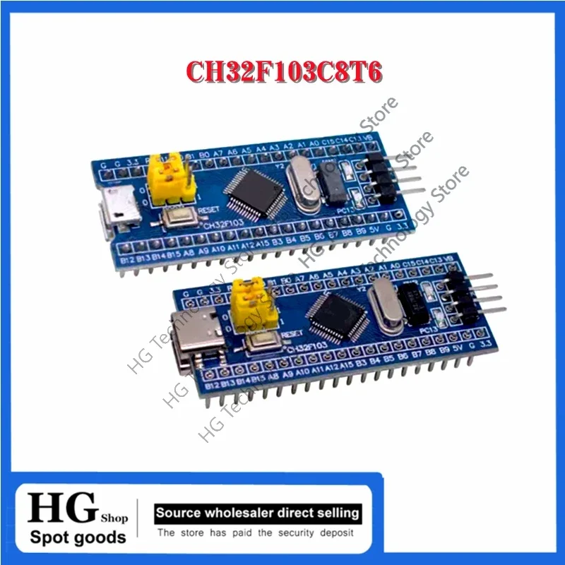 5PCS/Lot CH32F103C8T6 Type-C CH32F103C8T6 Micro For board/system board module
5PCS/Lot CH32F103C8T6 Type-C CH32F103C8T6 Micro For board/system board module