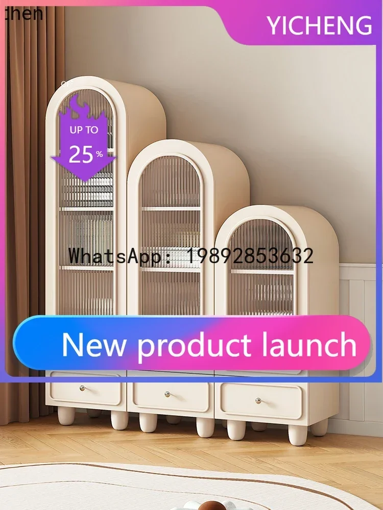 4 arched bookcase with glass door against the wall Free combination Living room dust display cabinet Locker
4 arched bookcase with glass door against the wall Free combination Living room dust display cabinet Locker