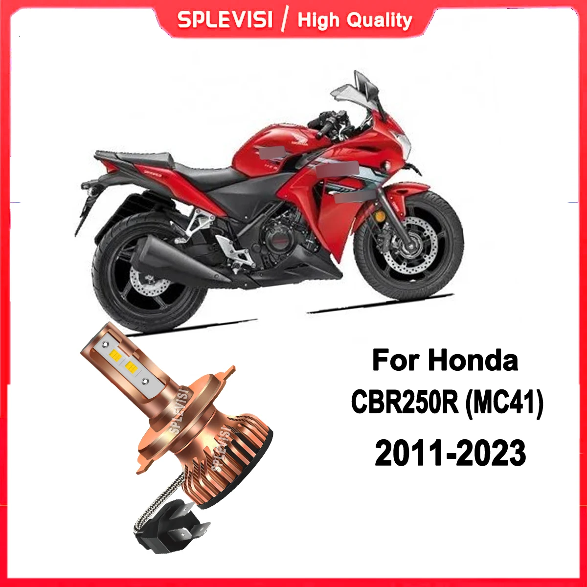 H4 9003 HB2 LED White Motorcycle Headlight -Convenient simple angle adjustment For Honda CBR250R (MC41) 2011 2012 2013 2014-2023
H4 9003 HB2 LED White Motorcycle Headlight -Convenient simple angle adjustment For Honda CBR250R (MC41) 2011 2012 2013 2014-2023
