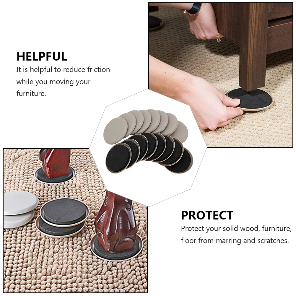 16Pcs Furniture Movers Heavy Duty Sliders for Refrigerators Sofas Beds Non Stick Furniture Sliders Plastic Slider Pad
16Pcs Furniture Movers Heavy Duty Sliders for Refrigerators Sofas Beds Non Stick Furniture Sliders Plastic Slider Pad