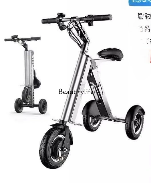 Three-wheeled lightweight folding electric scooter mini imported to work travel cycling
Three-wheeled lightweight folding electric scooter mini imported to work travel cycling