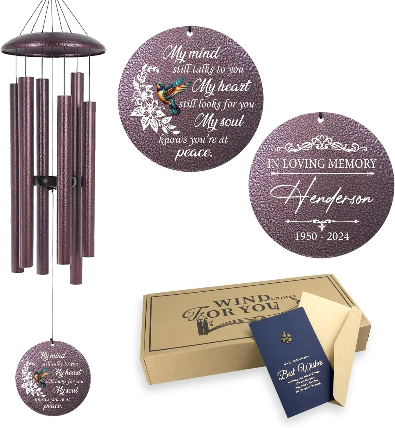 36 Large Deep Tone Personalized Sympathy Wind Chimes Memorial Wind Chime for Loss of Mother Father Loved One Bereavement Gifts
36 Large Deep Tone Personalized Sympathy Wind Chimes Memorial Wind Chime for Loss of Mother Father Loved One Bereavement Gifts