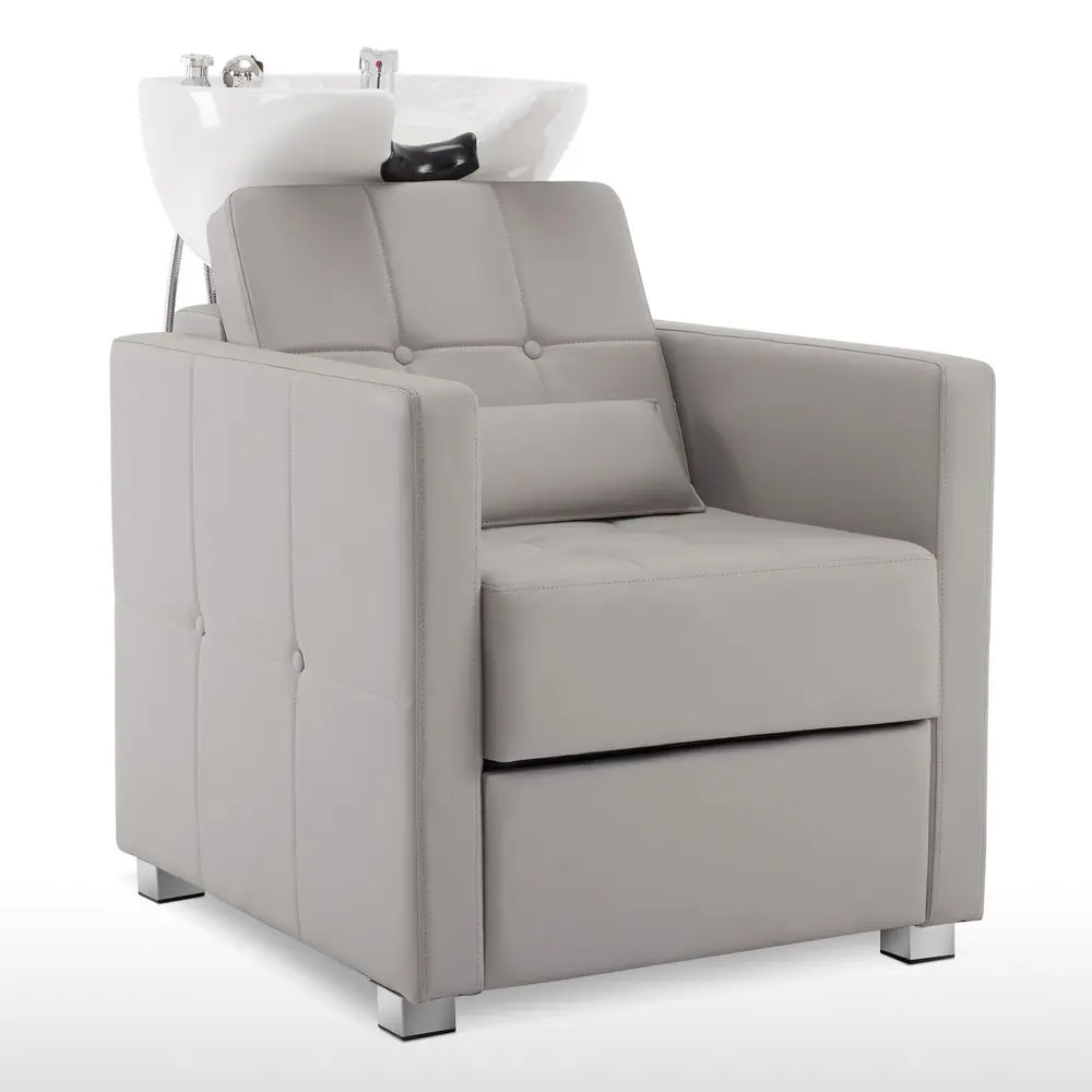 Backwash Shampoo Station Chair, Adjustable Porcelain Ceramic Hair Wash Basin, Vacuum Breaker, Professional Shampoo Chair for Sa
Backwash Shampoo Station Chair, Adjustable Porcelain Ceramic Hair Wash Basin, Vacuum Breaker, Professional Shampoo Chair for Sa