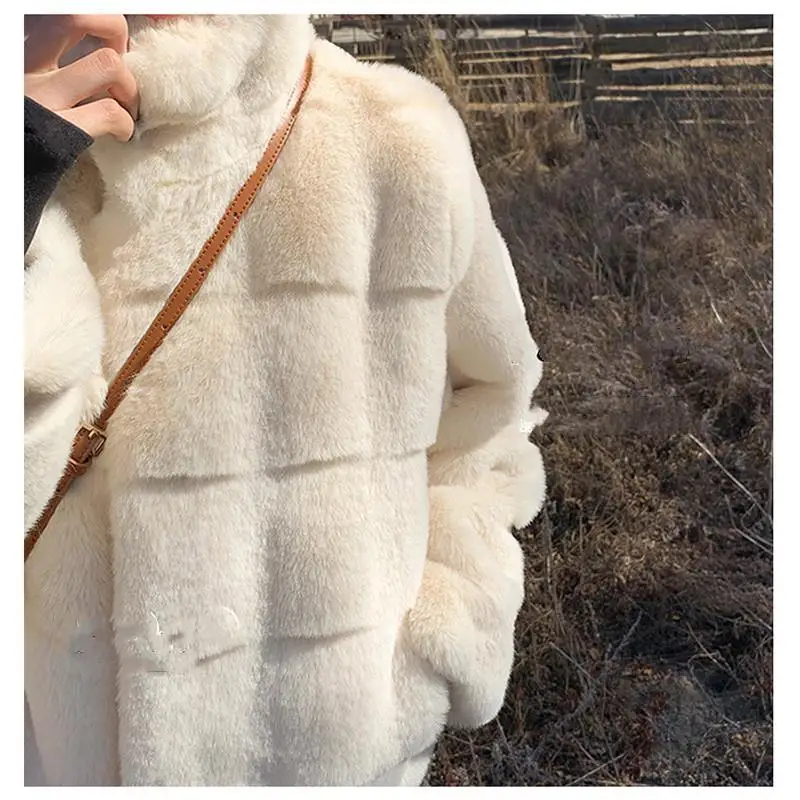 French Fashion Fur Coat 2023 Winter Lady Jacket Imitation Faux Fur Loose Wild Stand Collar Short Casual Women Clothing C01
French Fashion Fur Coat 2023 Winter Lady Jacket Imitation Faux Fur Loose Wild Stand Collar Short Casual Women Clothing C01