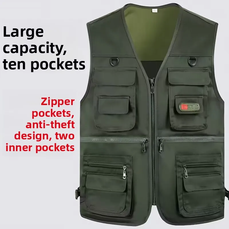 Повседневный жилет для фотосъемки для мужчин среднего возраста, весна-осень, свободный крой, большой размер, для пап...
Повседневный жилет для фотосъемки для мужчин среднего возраста, весна-осень, свободный крой, большой размер, для пап...