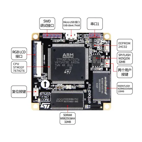 F767-Challenger-V1/V2 STM32F767IGT6 Development Board Learning Board Core Board ARM