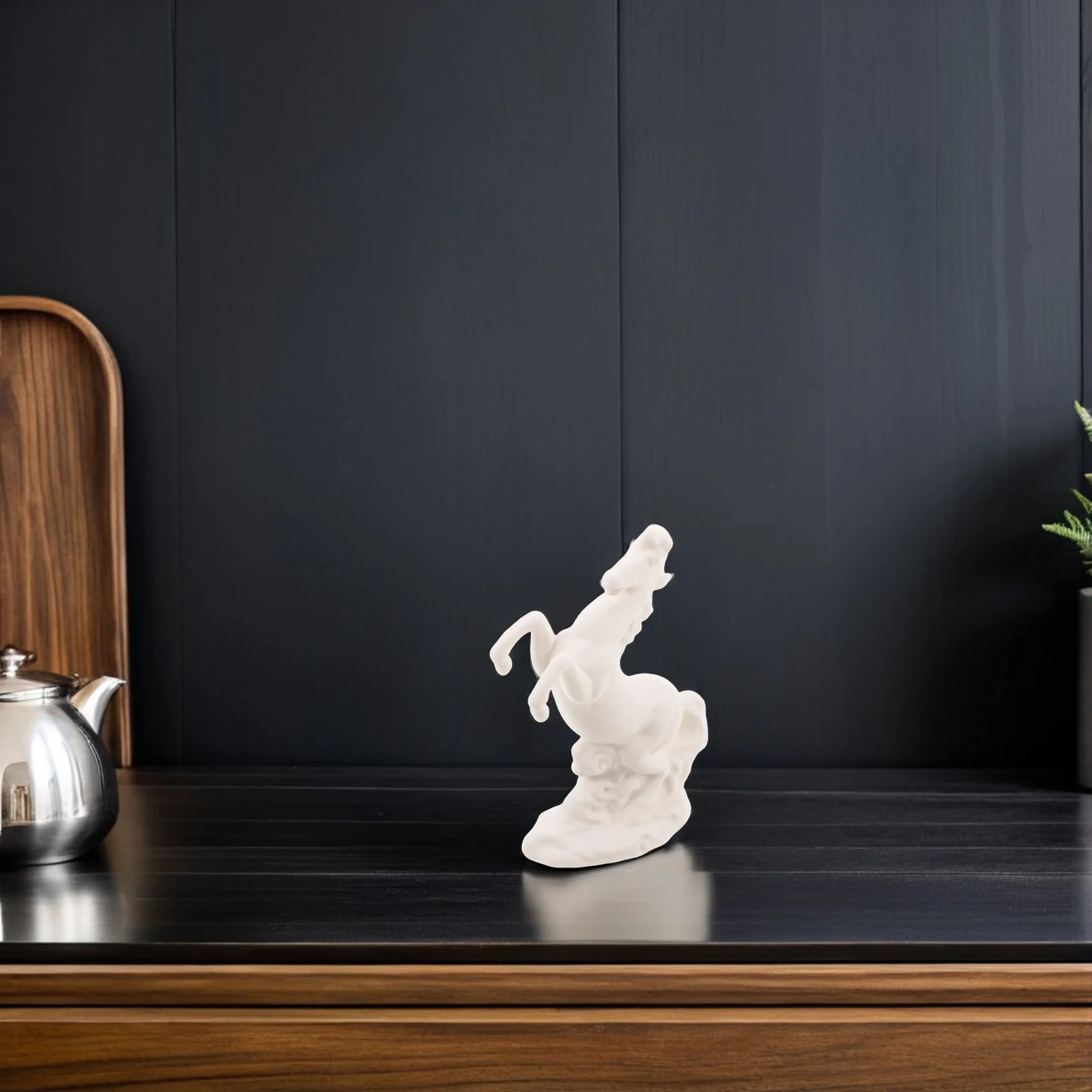 White Ceramic Running Horse Sculpture Desk Decoration Prosperity Ornament for Office Home Tabletop Feng Shui Zodiac Horse
White Ceramic Running Horse Sculpture Desk Decoration Prosperity Ornament for Office Home Tabletop Feng Shui Zodiac Horse