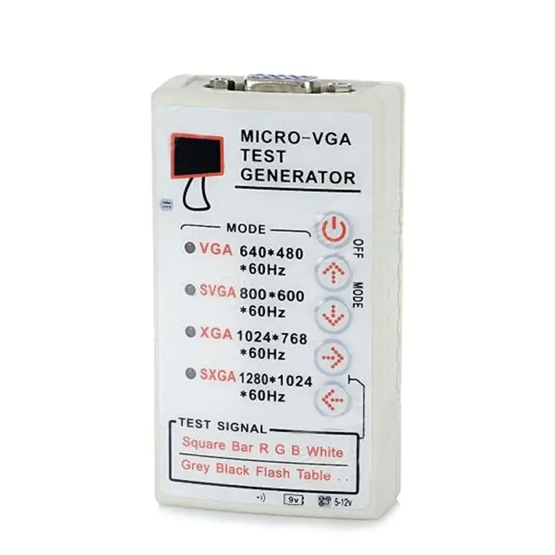 Лучший генератор сигналов SVGA XGA VGA, источник сигналов для ТВ, ЖК-экранов, проекторов, цветных дисплеев, мониторов, тестер, инструмент для обслуживания и диагностики
Лучший генератор сигналов SVGA XGA VGA, источник сигналов для ТВ, ЖК-экранов, проекторов, цветных дисплеев, мониторов, тестер, инструмент для обслуживания и диагностики