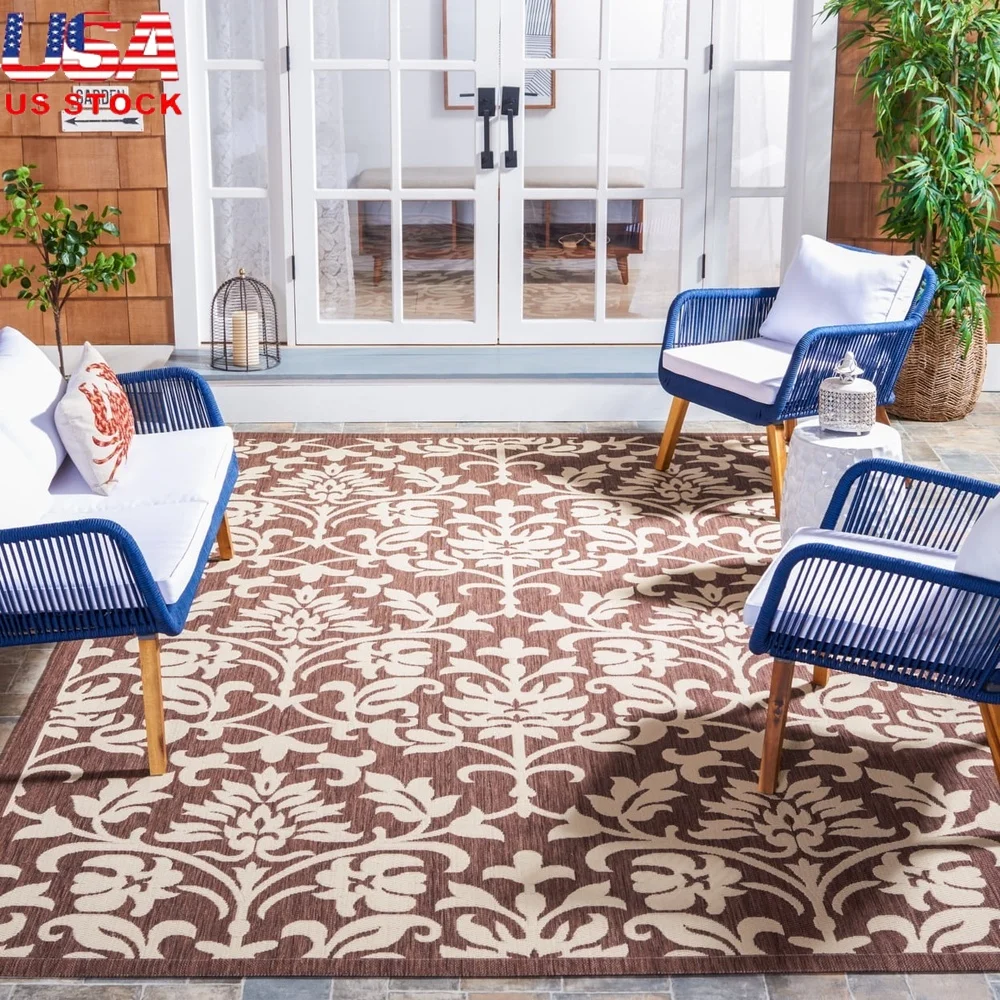 Indoor Outdoor Floral Runner Rug 2'3" x 6'7" Water Resistant Durable Polypropylene Easy Care Vacuum Cleanable Area Rug
Indoor Outdoor Floral Runner Rug 2'3" x 6'7" Water Resistant Durable Polypropylene Easy Care Vacuum Cleanable Area Rug