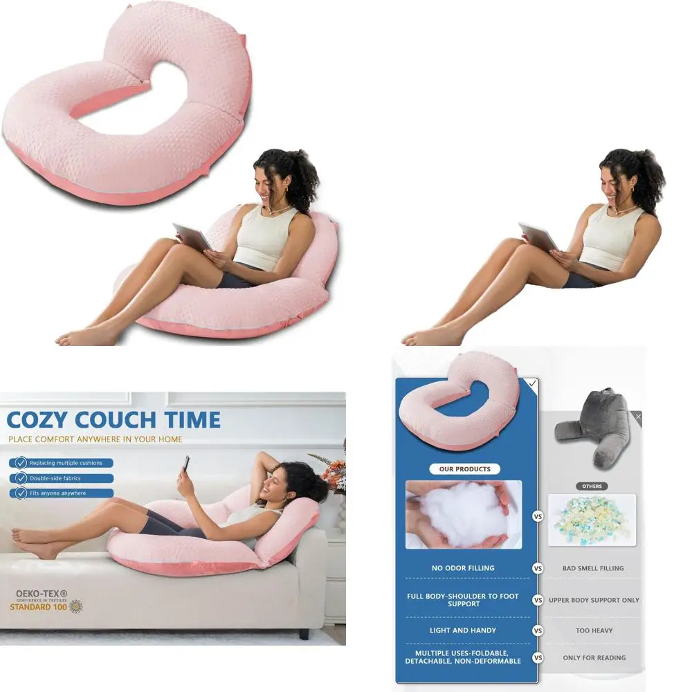 Bed and Couch Back Support Pillow for Adults, Gaming and Sitting Comfort, Pink Velvet Upholstery
Bed and Couch Back Support Pillow for Adults, Gaming and Sitting Comfort, Pink Velvet Upholstery