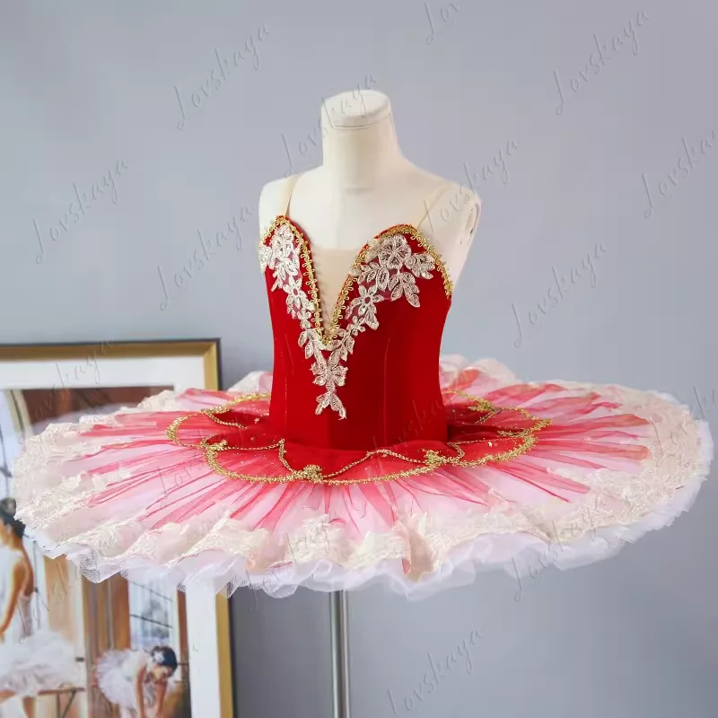 Children's Ballet Tutu Dress, Red Pakiata Bathta Tonjehedo Girls' Puff Skirt, Performance Stage Costume
Children's Ballet Tutu Dress, Red Pakiata Bathta Tonjehedo Girls' Puff Skirt, Performance Stage Costume